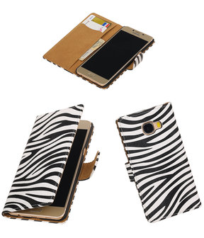 Zebra booktype wallet cover hoesje voor Samsung Galaxy C5