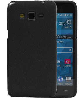Zwart Zand TPU back case cover hoesje voor Samsung Galaxy Grand Prime