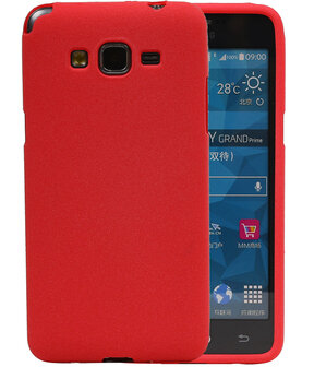 Rood Zand TPU back case cover hoesje voor Samsung Galaxy Grand Prime