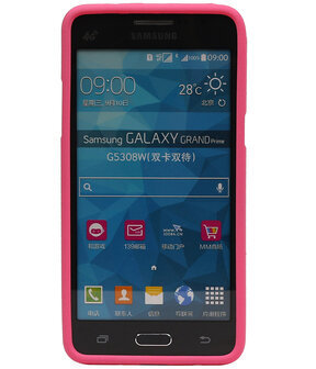 Roze Zand TPU back case cover hoesje voor Samsung Galaxy Grand Prime