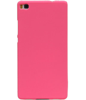 Roze Zand TPU back case cover hoesje voor Huawei P8