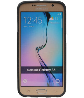 Zwart Zand TPU back case cover hoesje voor Samsung Galaxy S6