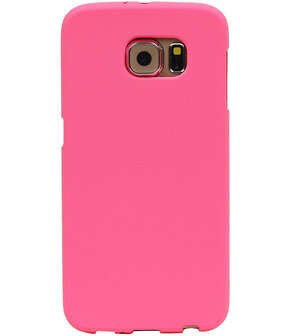 Roze Zand TPU back case cover hoesje voor Samsung Galaxy S6