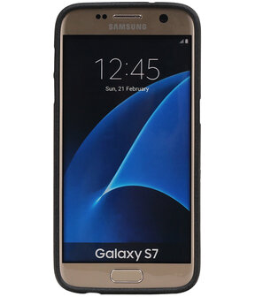 Zwart Zand TPU back case cover hoesje voor Samsung Galaxy S7