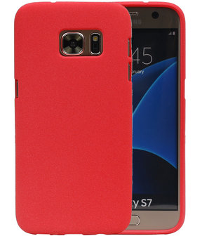 Rood Zand TPU back case cover hoesje voor Samsung Galaxy S7