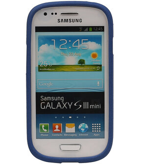 Blauw Zand TPU back case cover hoesje voor Samsung Galaxy S3 mini I8190