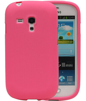 Roze Zand TPU back case cover hoesje voor Samsung Galaxy S3 mini I8190