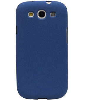 Blauw Zand TPU back case cover hoesje voor Samsung Galaxy S3 I9300