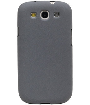 Grijs Zand TPU back case cover hoesje voor Samsung Galaxy S3 I9300