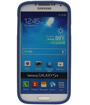 Blauw Zand TPU back case cover hoesje voor Samsung Galaxy S4 I9500
