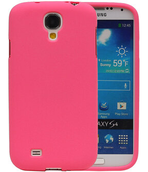 Roze Zand TPU back case cover hoesje voor Samsung Galaxy S4 I9500