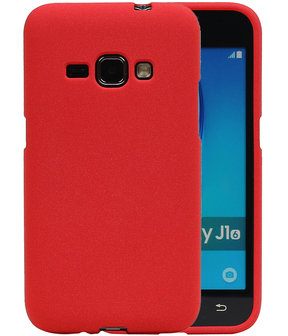 Rood Zand TPU back case cover hoesje voor Samsung Galaxy J1 2016