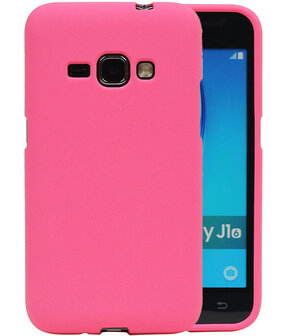 Roze Zand TPU back case cover hoesje voor Samsung Galaxy J1 2016