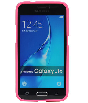 Roze Zand TPU back case cover hoesje voor Samsung Galaxy J1 2016