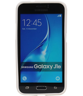 Wit Zand TPU back case cover hoesje voor Samsung Galaxy J1 2016