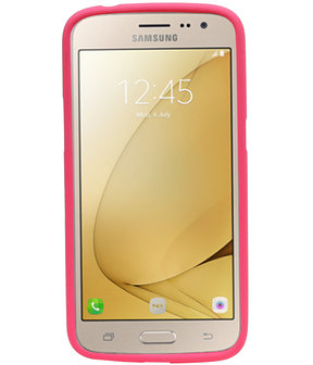 Roze Zand TPU back case cover hoesje voor Samsung Galaxy J2 2016