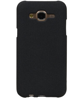 Zwart Zand TPU back case cover hoesje voor Samsung Galaxy J7