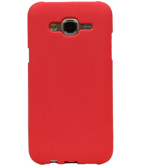 Rood Zand TPU back case cover hoesje voor Samsung Galaxy J7