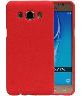 Rood Zand TPU back case cover hoesje voor Samsung Galaxy J7 2016