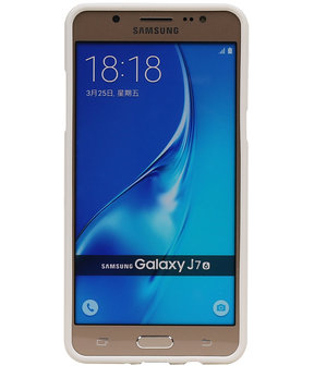 Wit Zand TPU back case cover hoesje voor Samsung Galaxy J7 2016