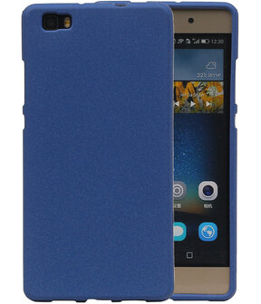 Blauw Zand TPU back case cover hoesje voor Huawei P8 Lite