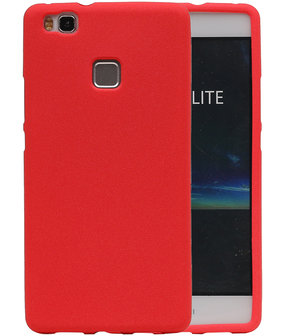 Rood Zand TPU back case cover hoesje voor Huawei P9 Lite
