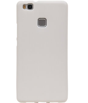 Wit Zand TPU back case cover hoesje voor Huawei P9 Lite