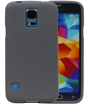 Grijs Zand TPU back case cover hoesje voor Samsung Galaxy S5