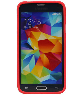 Rood Zand TPU back case cover hoesje voor Samsung Galaxy S5