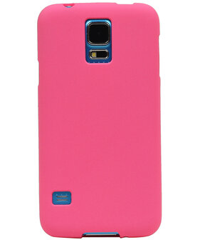 Roze Zand TPU back case cover hoesje voor Samsung Galaxy S5