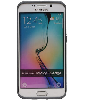 Grijs Zand TPU back case cover hoesje voor Samsung Galaxy S6 Edge