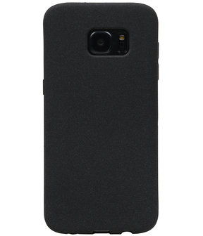 Zwart Zand TPU back case cover hoesje voor Samsung Galaxy S7 Edge