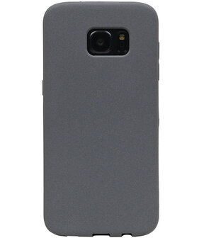 Grijs Zand TPU back case cover hoesje voor Samsung Galaxy S7 Edge