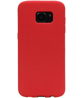 Rood Zand TPU back case cover hoesje voor Samsung Galaxy S7 Edge