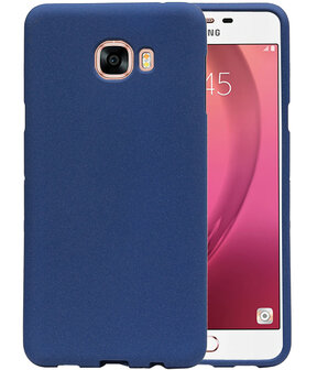 Blauw Zand TPU back case cover hoesje voor Samsung Galaxy C7