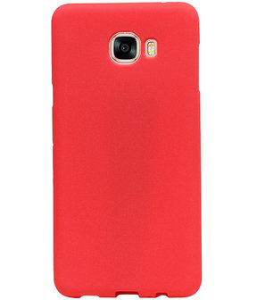 Rood Zand TPU back case cover hoesje voor Samsung Galaxy C7