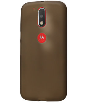 Motorola Moto G4 / G4 Plus TPU Hoesje Transparant Grijs