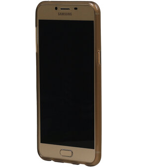 Samsung Galaxy C5 TPU Hoesje Transparant Grijs