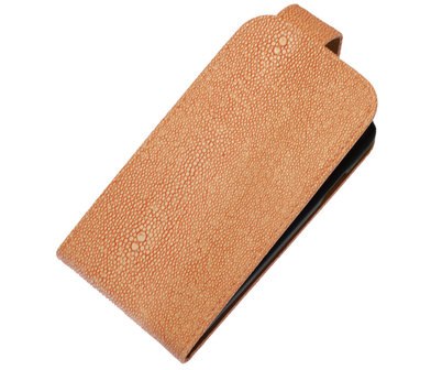 Licht Roze Ribbel Classic flip case cover hoesje voor Samsung Galaxy S5