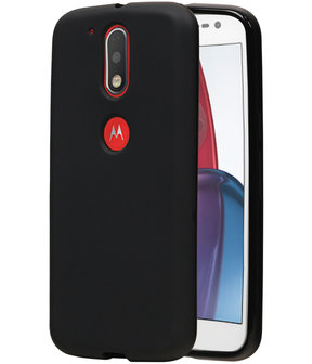 Motorola Moto G4 Play Cover Hoesje Zwart