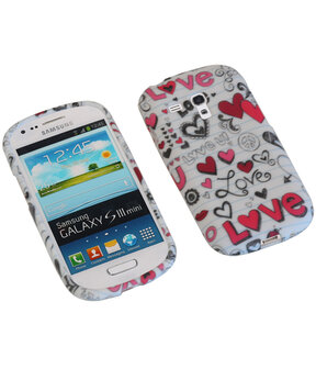 Love TPU back case cover hoesje voor Samsung Galaxy S3 Mini I8190