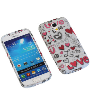 Love TPU back case cover hoesje voor Samsung Galaxy S4 Mini I9190