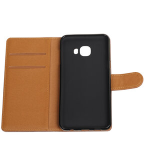 Mocca Pull-Up PU booktype wallet hoesje voor Samsung Galaxy C5