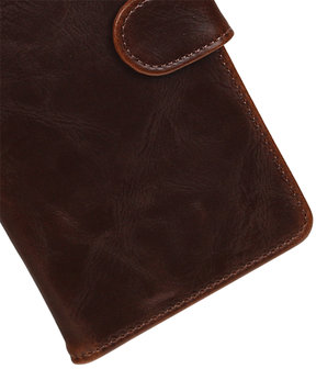 Mocca Pull-Up PU booktype wallet hoesje voor Huawei Y3 II