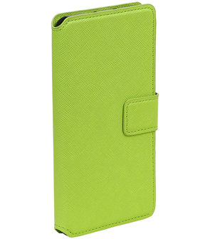 Groen Samsung Galaxy Grand Prime G530 TPU wallet case booktype hoesje HM Book