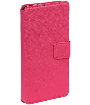 Roze Huawei Honor 5c TPU wallet case booktype hoesje HM Book