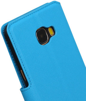 Blauw Samsung Galaxy C5 TPU wallet case booktype hoesje HM Book