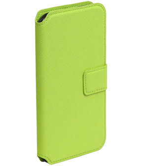 Groen Samsung Galaxy J3 TPU wallet case booktype hoesje HM Book