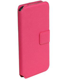 Roze Samsung Galaxy J3 TPU wallet case booktype hoesje HM Book