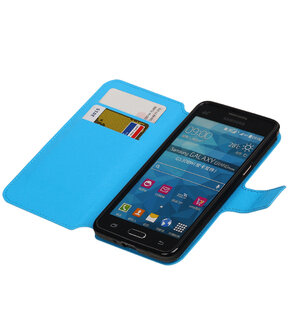 Blauw Samsung Galaxy Grand Prime G530 TPU wallet case booktype hoesje HM Book